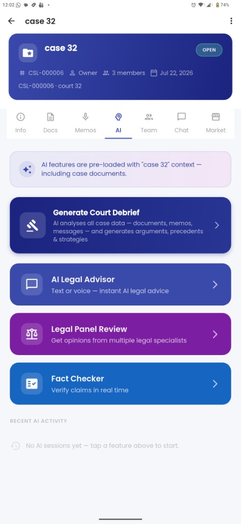 Case AI features